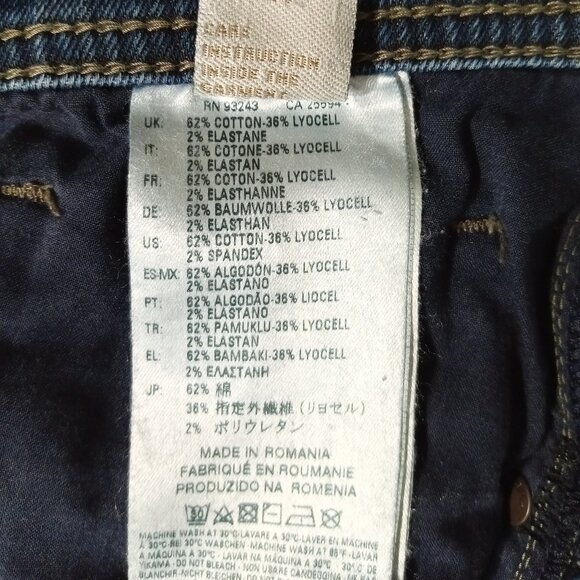 DIESEL DNA Tepphar Slim Carrot Mens Jeans Distressed Stretch Denim 31x32(32x29) - Picture 10 of 15